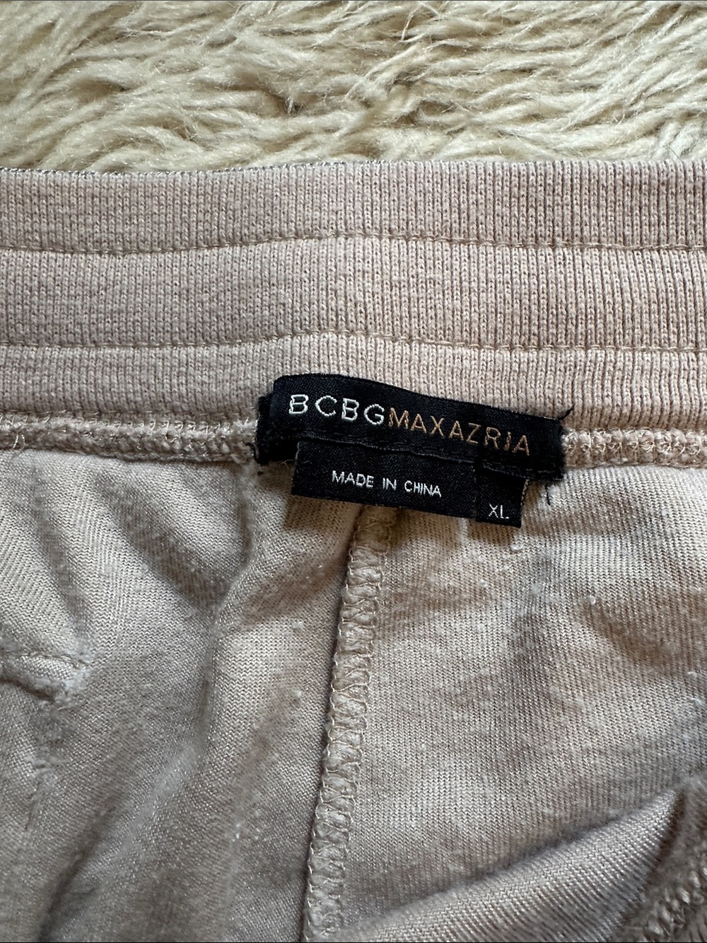 BCBGMaxAzria Taupe Velour Short-Sleeve Hoodie & Joggers Set - Picture 11 of 12